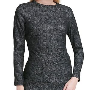 Calvin Klein Asymmetrical Jacquard Top